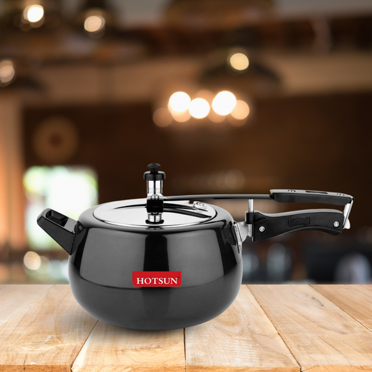 DAISY HARD-ANODISED  PRESSURE COOKER WITH STAINLESS STEEL LID & INDUCTION COMPATIBLE