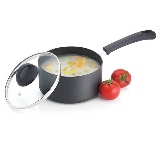 HARDANODISED ALUMINIUM SAUCE PAN/ MILK PAN , INDUCTION COMPATIBLE